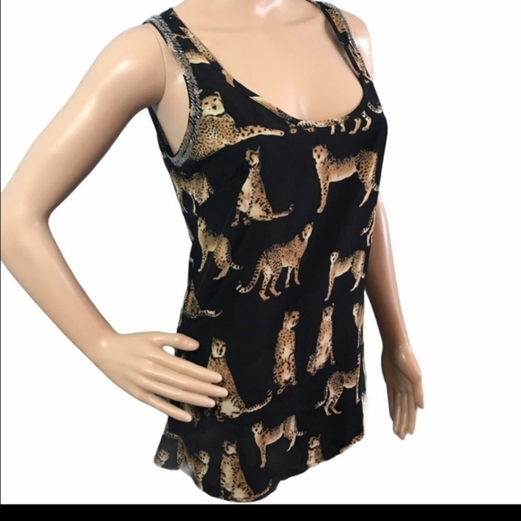 Forever 21 Women's Cheetah Print Tank Size Small - Picture 2 of 7